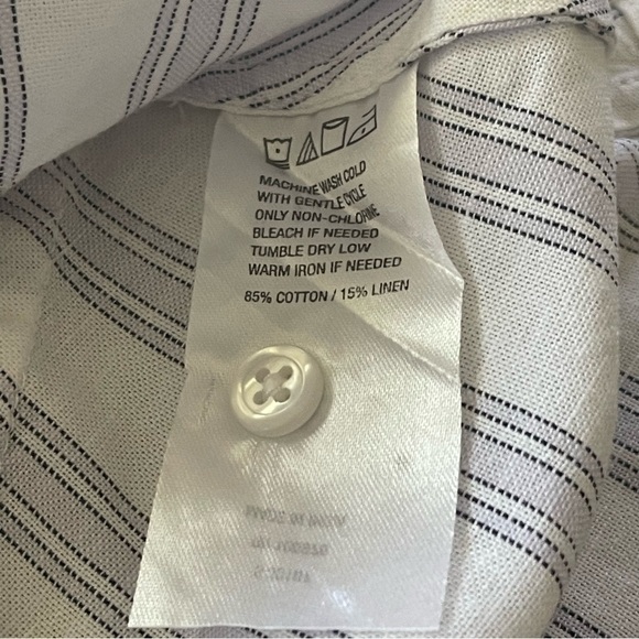 Denim & Company Blouse part linen blouse size medium NWOT sold on QVC medium - Picture 4 of 6